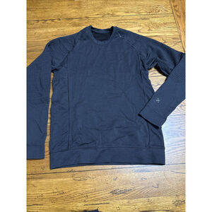 Lululemon Black Performance L/S Crewneck Mens Sweater Size Small O14